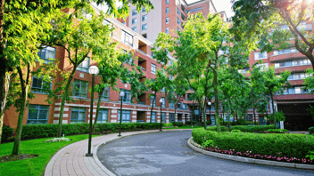 Apartment building outdoors
