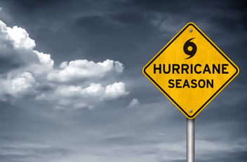 hurricane season warning ahead sign