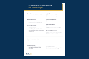 Cover of the year-end maintenance checklist