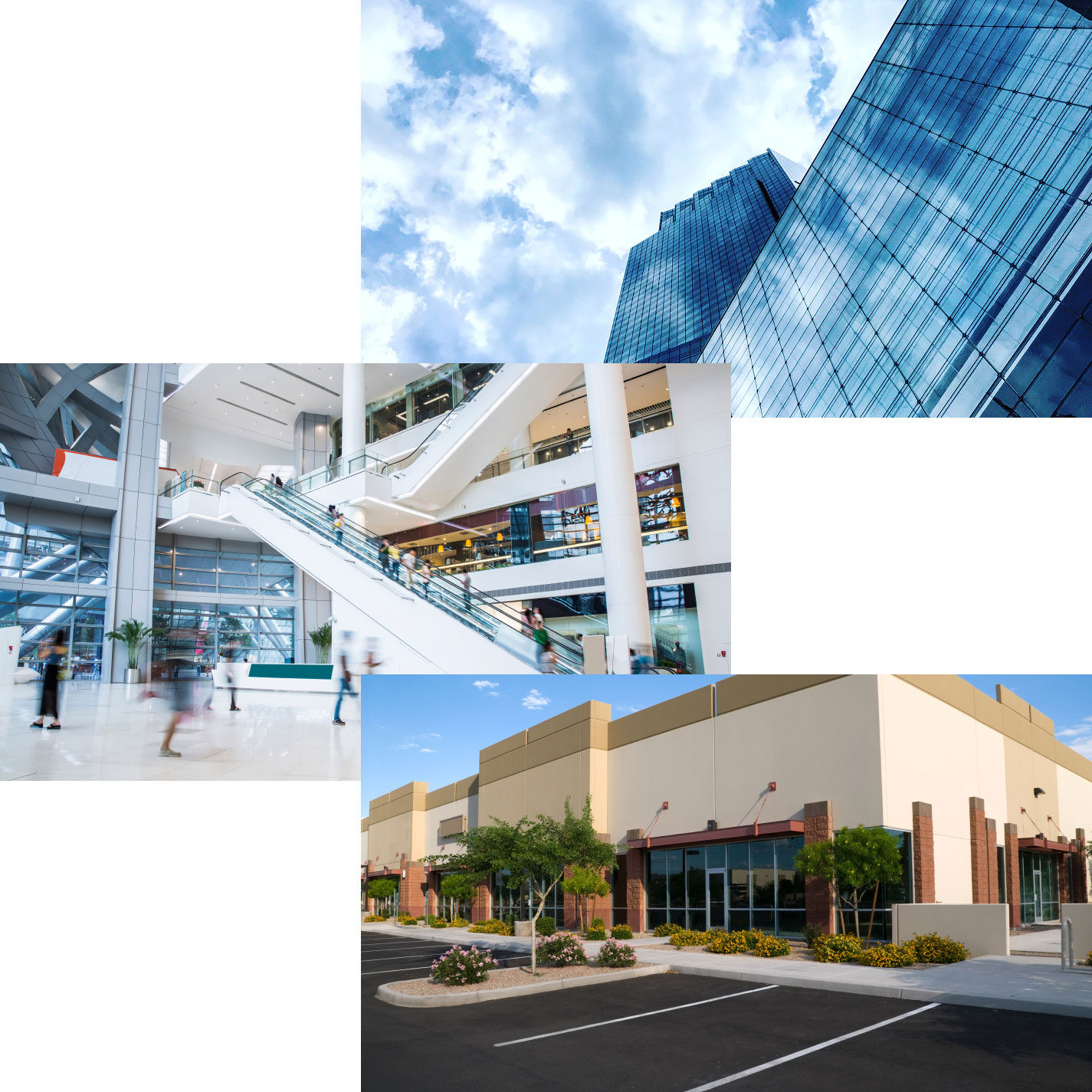 office retail and industrial spaces
